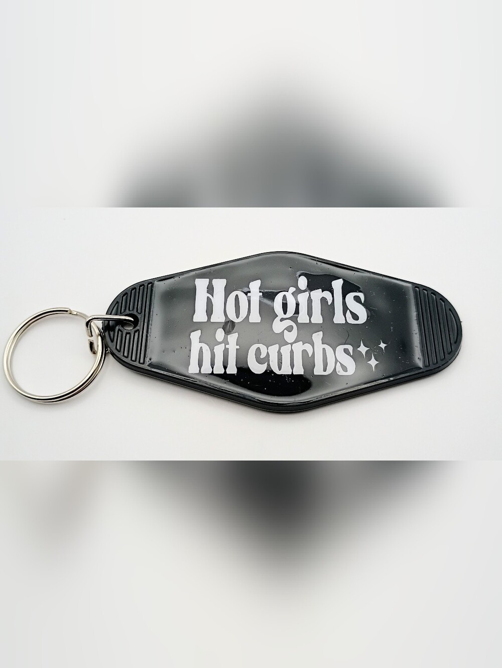 Hot Girls Hit Curbs Black Keychain Card Holder
